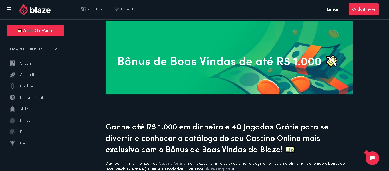 Plinko Blaze Bonus Boas Vindas